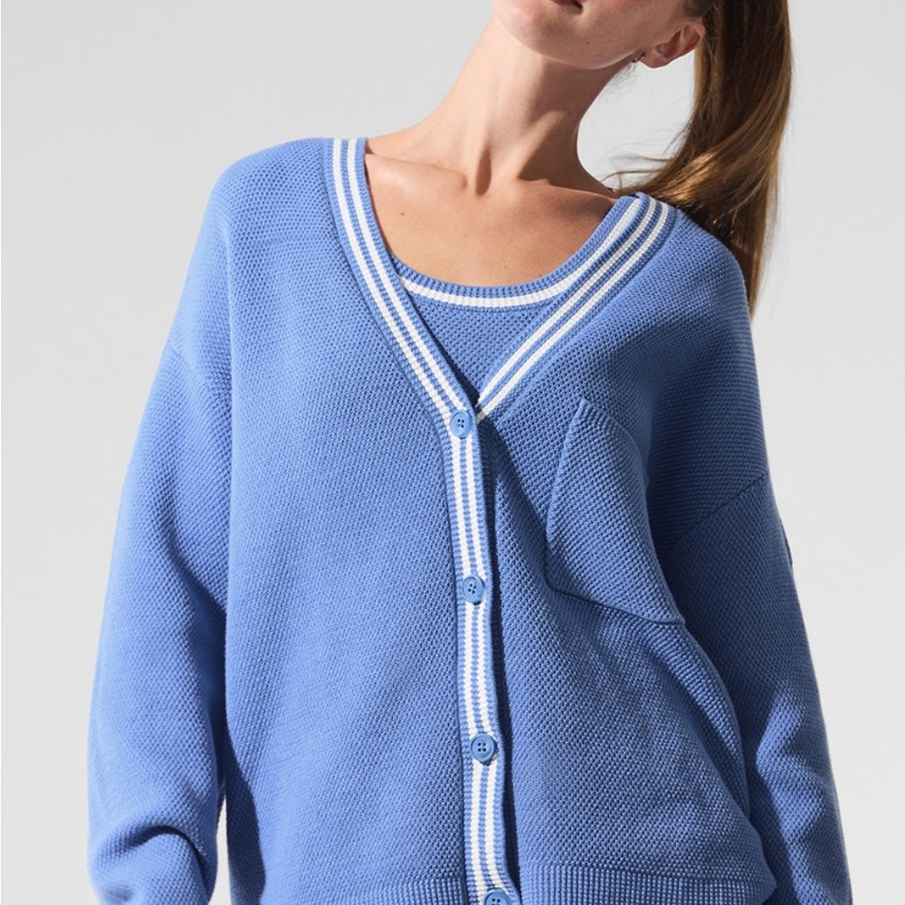 NWT Alo Tennis Club Sweater Knit Cardigan